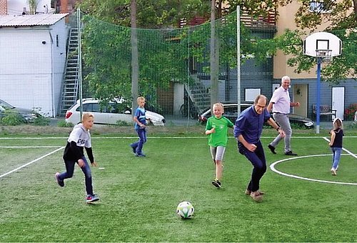 Herzstück des neuen Spielplatzes