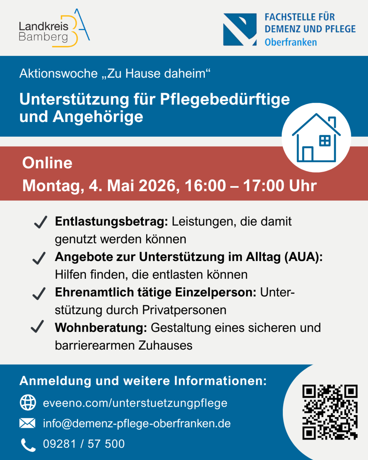 Eine Werbegrafik (Quelle: Fachstelle für Demenz und Pflege Oberfranken)