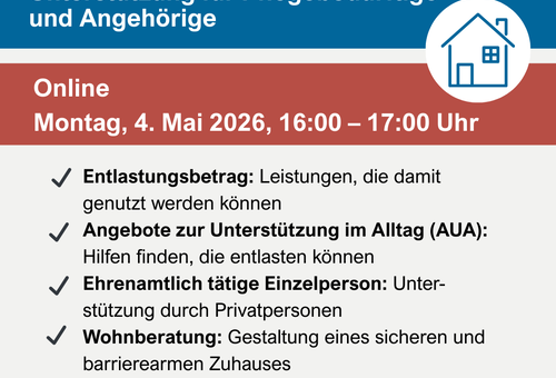 Eine Werbegrafik (Quelle: Fachstelle für Demenz und Pflege Oberfranken)